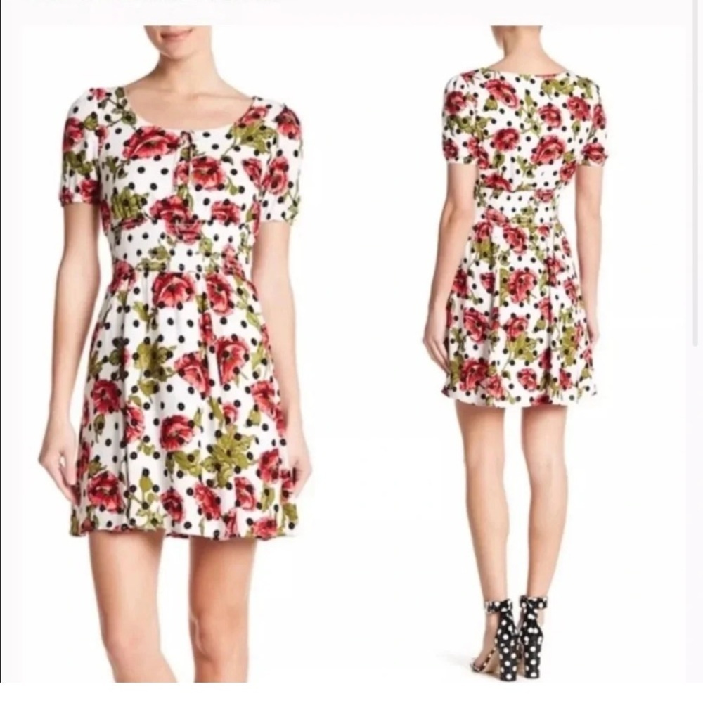 - Romeo & Juliet princess Polly polka dots flowers dress size XS​